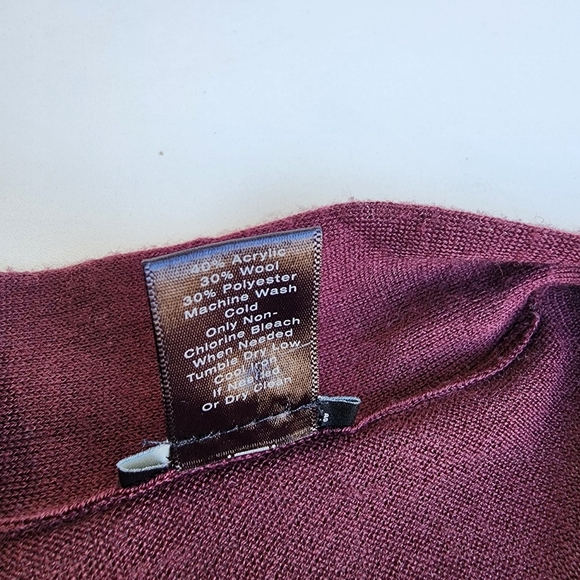 Ann Taylor Women's Open Front Thin Knit Cardigan Duster Sweater Wool Acrylic M - Picture 7 of 9